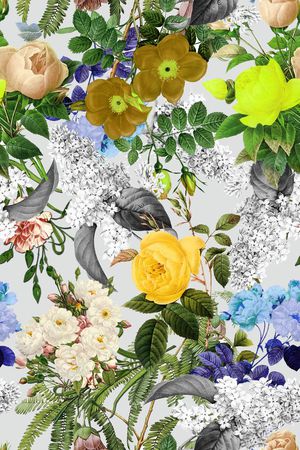 花卉印花花型图片