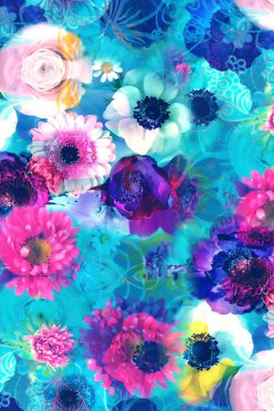 写意印花花型图片