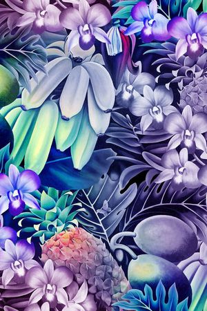 油画印花花型图片