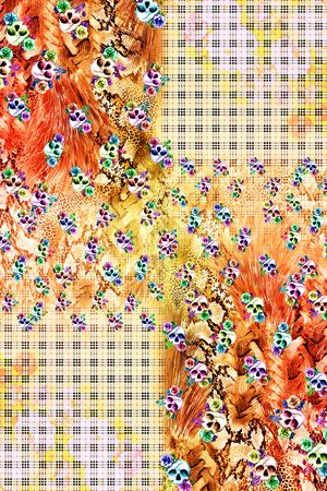 花卉印花花型图片