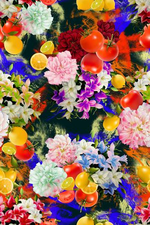 花卉印花花型图片