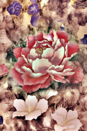 工笔印花花型图片