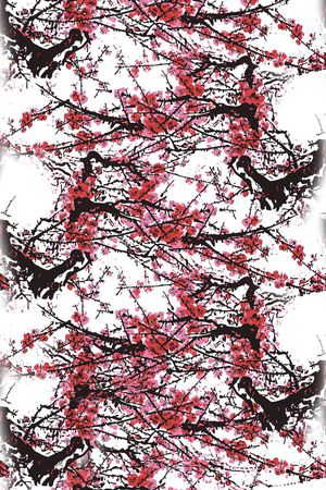 中国风印花花型图片