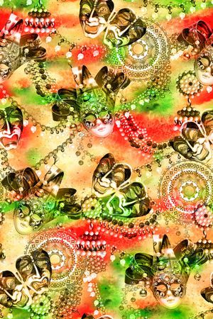 曼陀罗图腾印花花型图片