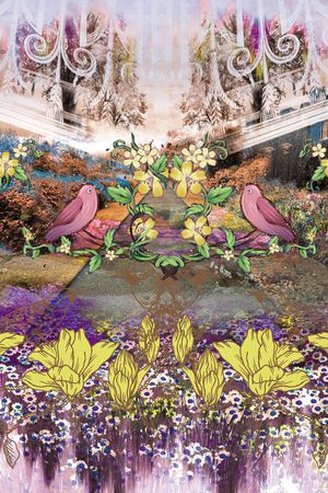 抽象印花花型图片