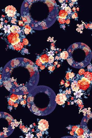 花朵印花花型图片