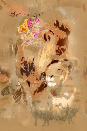 动物印花花型图片
