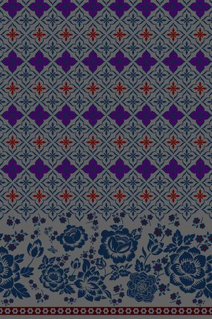 花瓣印花花型图片