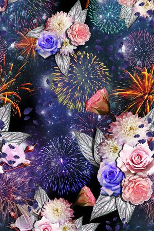 星空印花花型图片