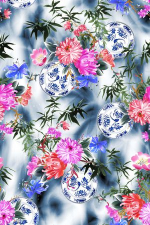 花卉印花花型图片