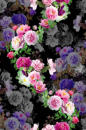 花卉印花花型图片
