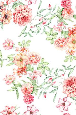 手绘插画印花花型图片
