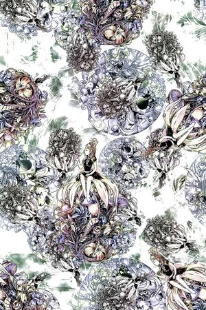 花卉印花花型图片