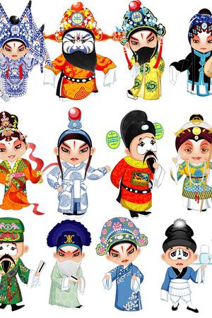 京剧印花花型图片