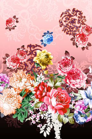 花卉印花花型图片