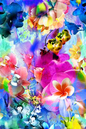 抽象印花花型图片