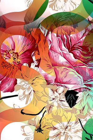 花卉印花花型图片