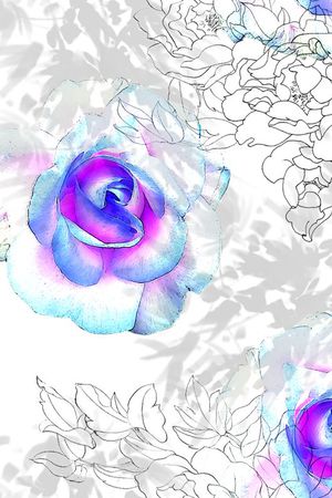 抽象印花花型图片