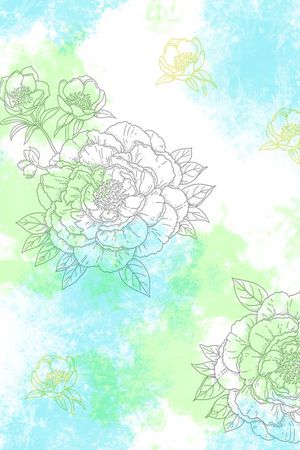 花瓣印花花型图片