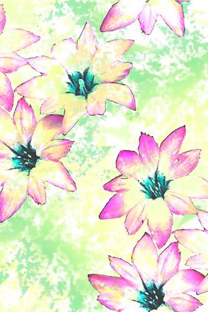 花瓣印花花型图片