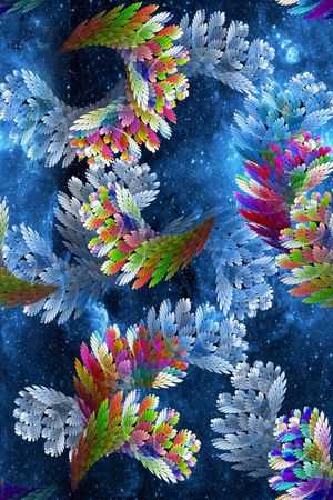 抽象印花花型图片