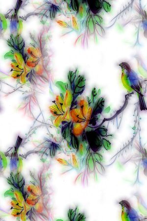 花卉印花花型图片