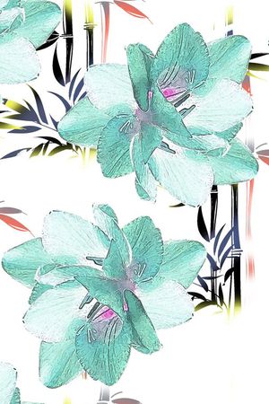 花瓣印花花型图片