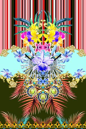 流行印花花型图片