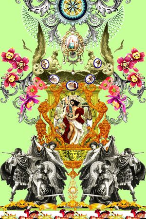 欧式宫廷风印花花型图片