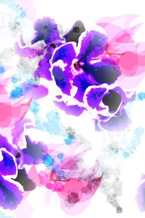 抽象印花花型图片