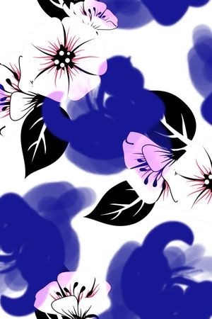 抽象印花花型图片