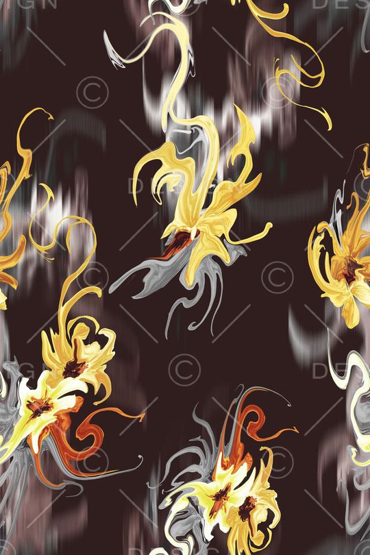 抽象印花花型图片