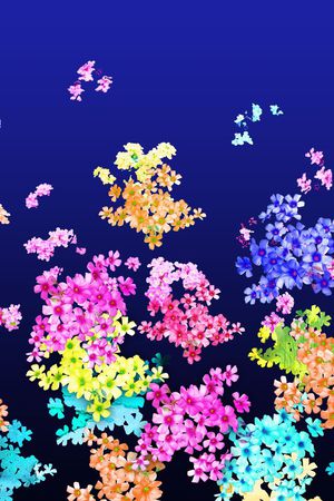 花瓣印花花型图片