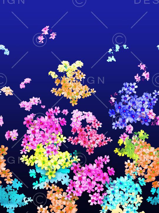 花瓣印花花型图片