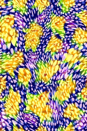 豹纹印花花型图片