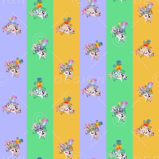 竖条印花花型图片