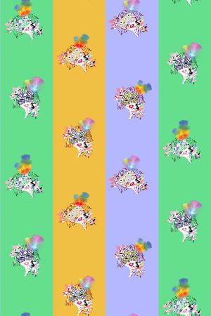 竖条印花花型图片