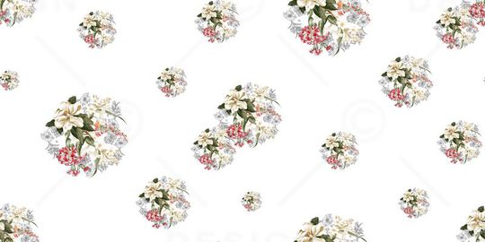 花卉印花花型图片