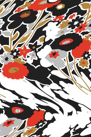 花卉印花花型图片