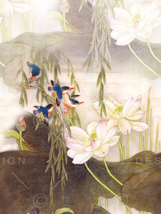 中国风印花花型图片