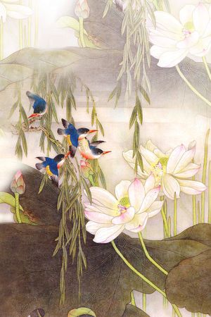 中国风印花花型图片