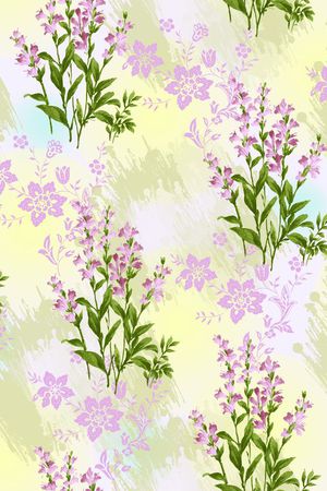 花卉印花花型图片