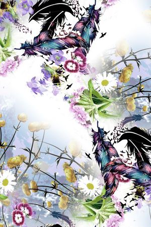 写意印花花型图片