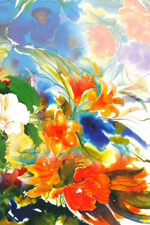 花卉印花花型图片