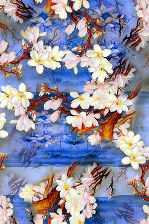 抽象印花花型图片