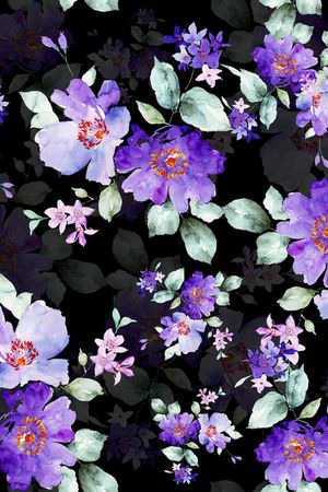 层次花卉印花花型图片