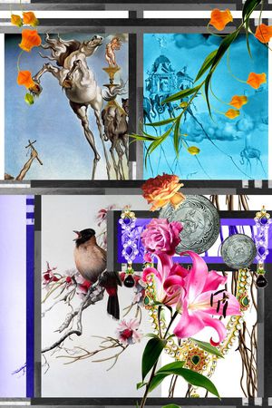 雕塑印花花型图片