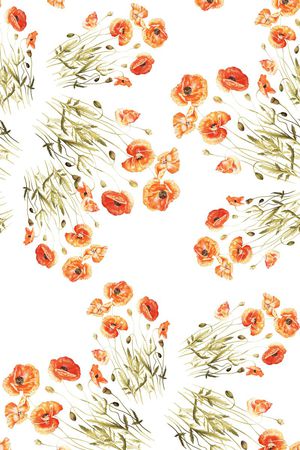 花卉印花花型图片