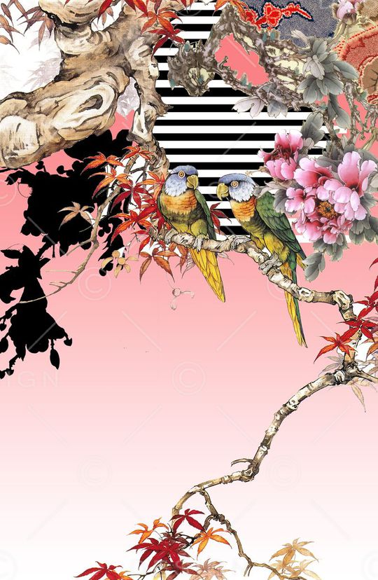 中国风印花花型图片