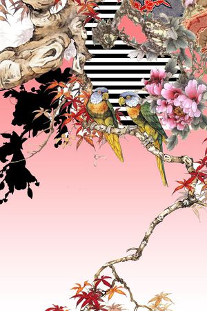 中国风印花花型图片